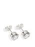  image of the-love-silver-collection-6mm-cz-studs