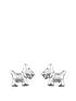  image of the-love-silver-collection-sterling-silver-scottie-dog-stud-earrings