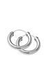  image of the-love-silver-collection-the-love-silver-18mm-chunky-tube-hoops