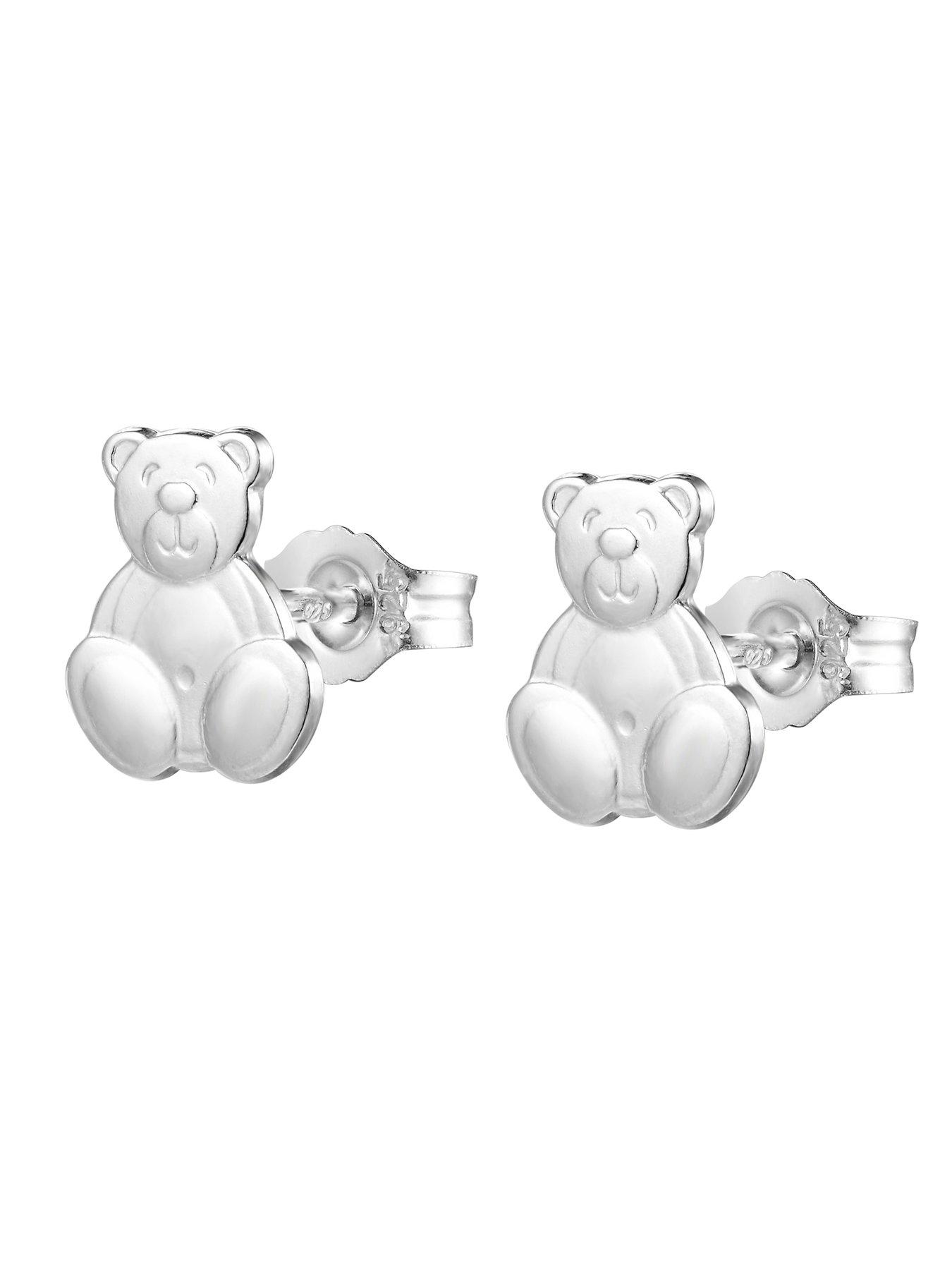 Image 7 of 7 of The Love Collection Teddy bear studs with gift box