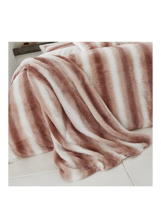 front image of by-caprice-mae-faux-fur-throw-blush
