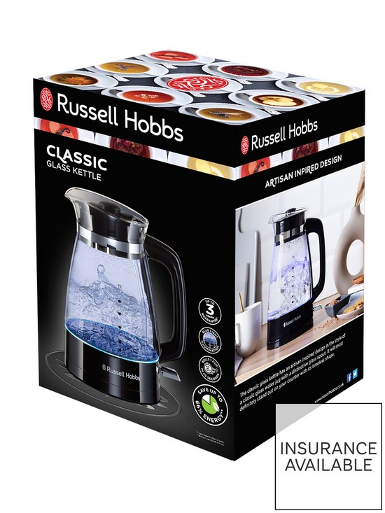 stillFront image of russell-hobbs-hourglass-black-glass-kettle-26080