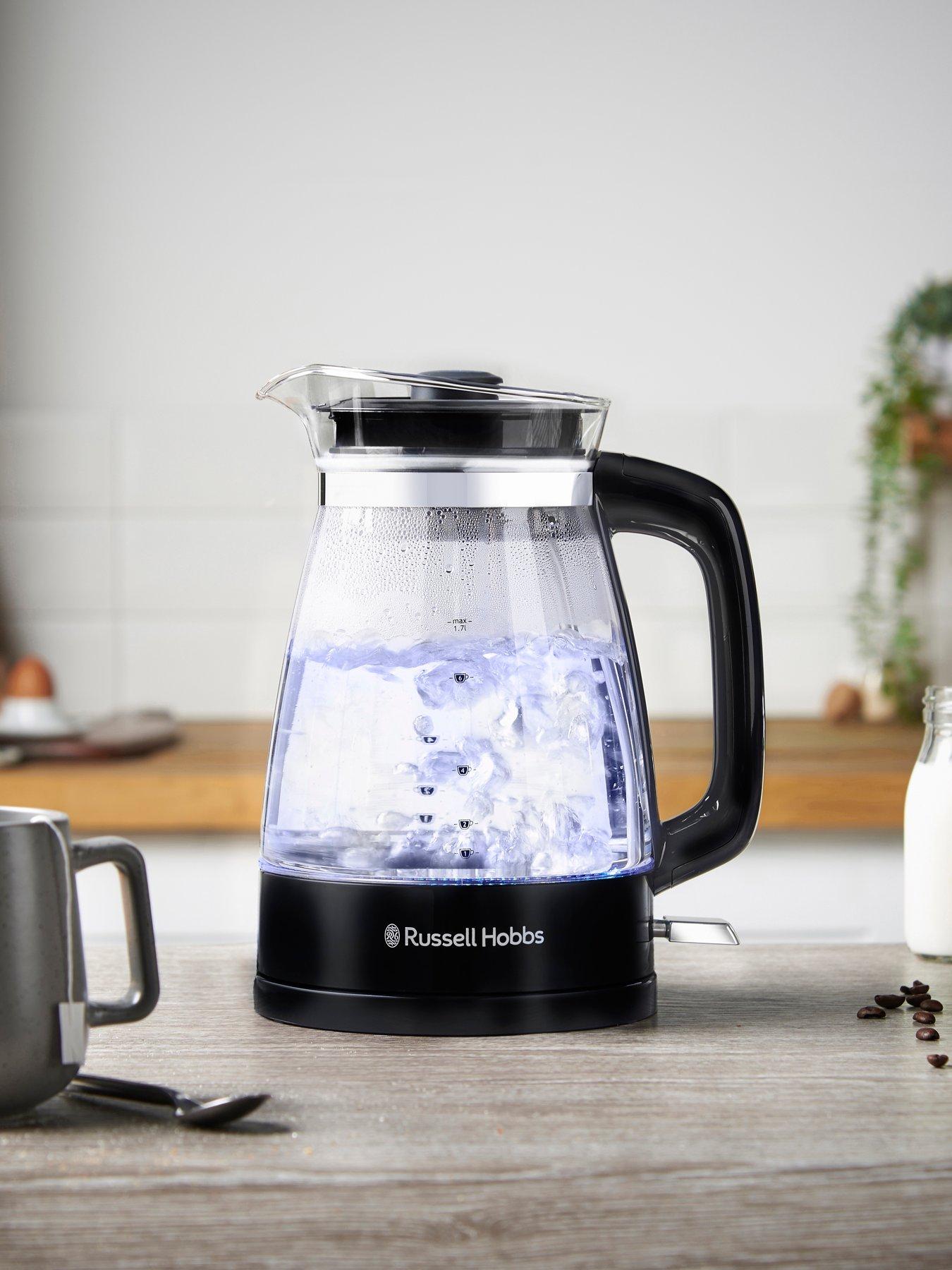 Image 3 of 7 of Russell Hobbs Hourglass Black Glass Kettle - 26080