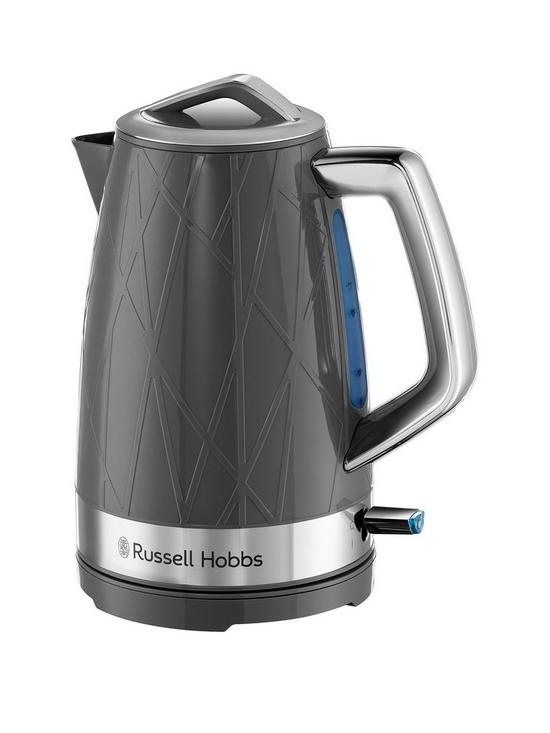 front image of russell-hobbs-structure-grey-plastic-kettle-28082