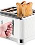  image of russell-hobbs-structure-4-slice-white-plastic-toaster-28100