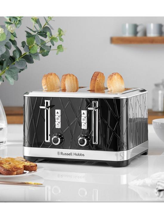 back image of russell-hobbs-structure-4-slice-black-plastic-toaster-28101