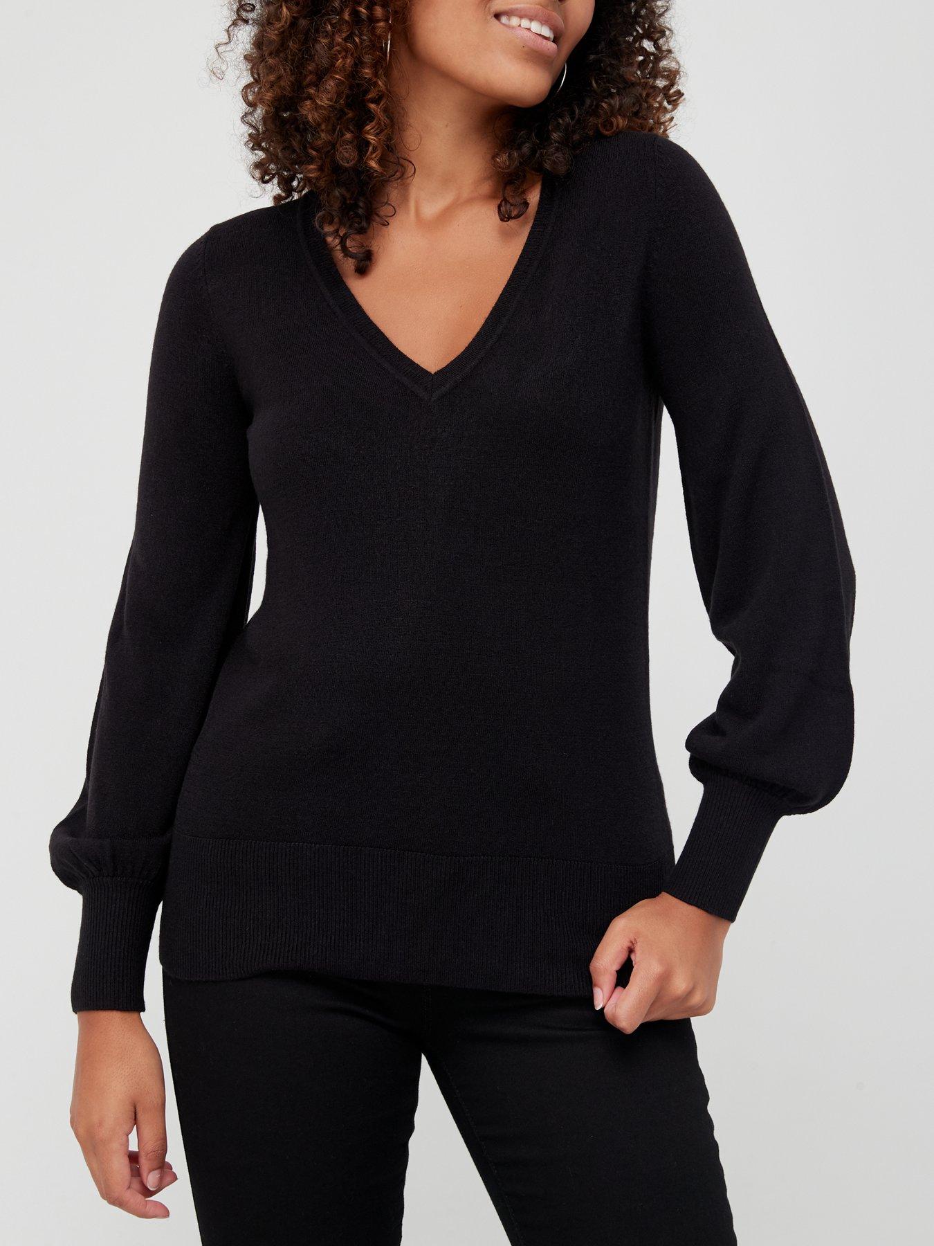 soft black jumper