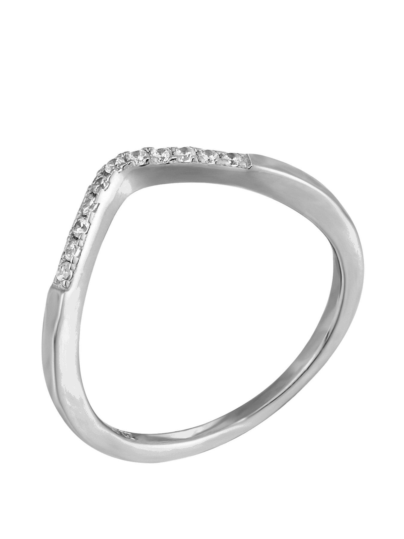 undefined Wishbone Cubic Zirconia Ring
