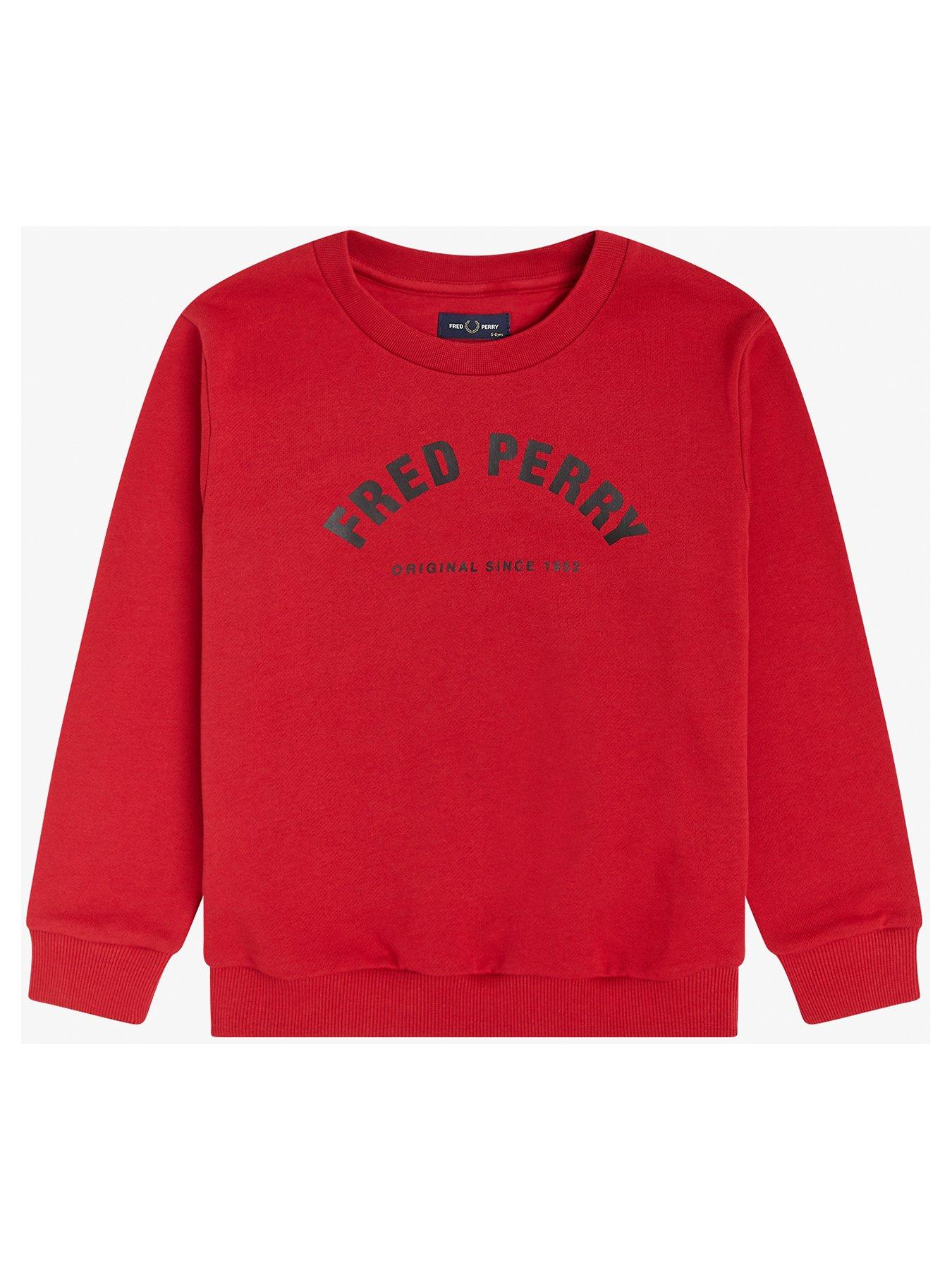 fred perry boys sweatshirts