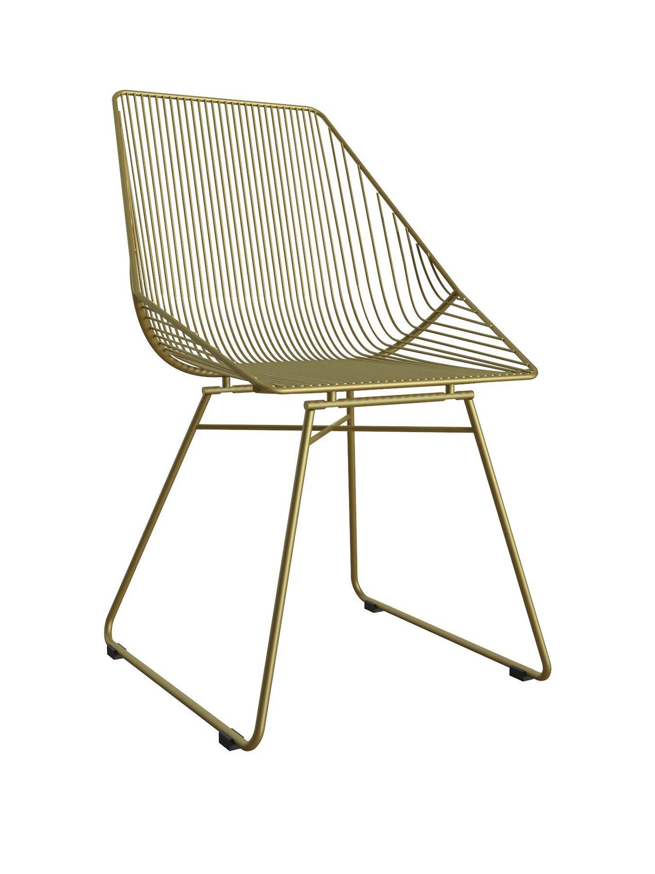  image of cosmoliving-by-cosmopolitan-ellis-accentdining-chairnbsp--gold-metal