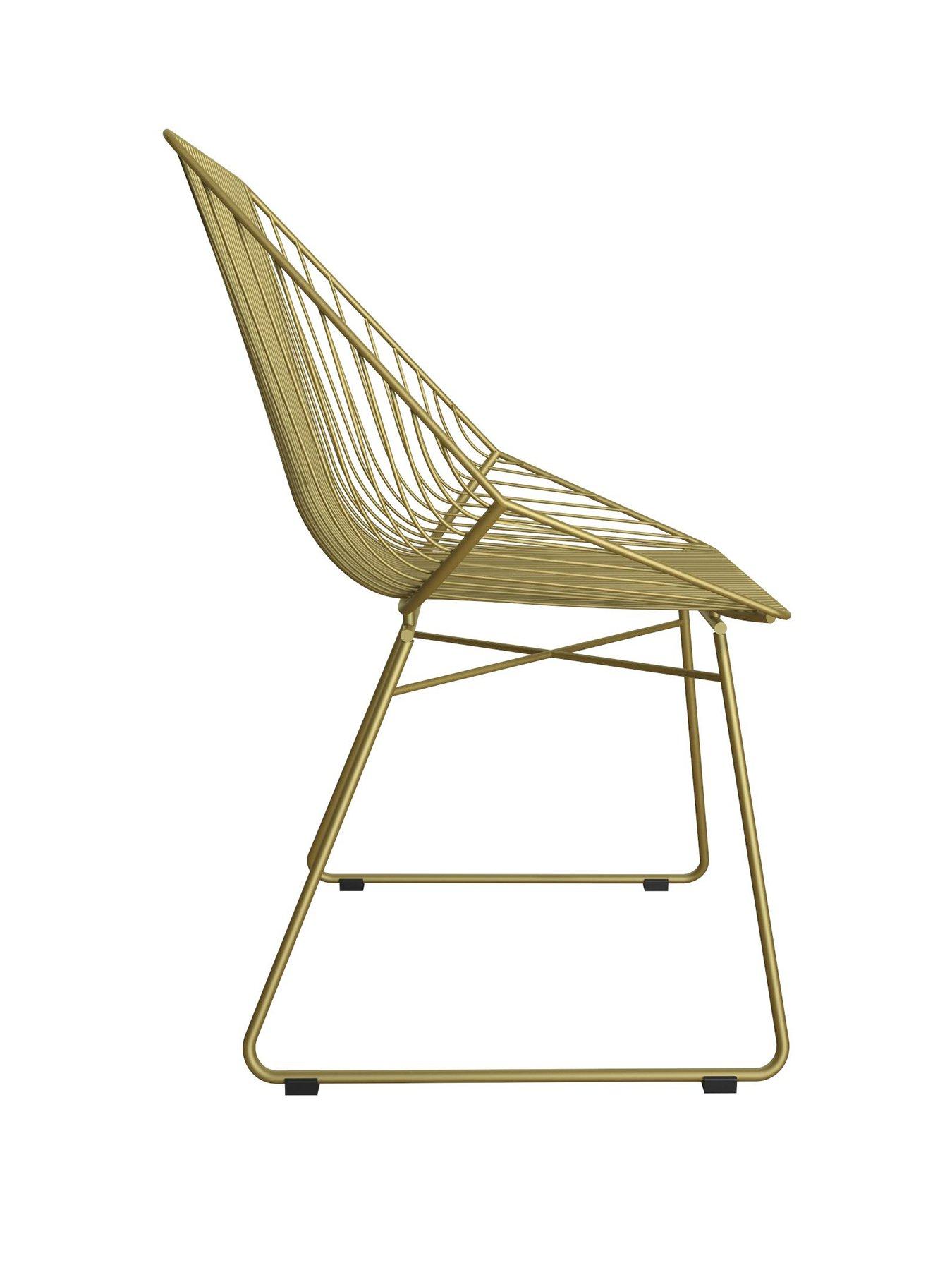  image of cosmoliving-by-cosmopolitan-ellis-accentdining-chairnbsp--gold-metal