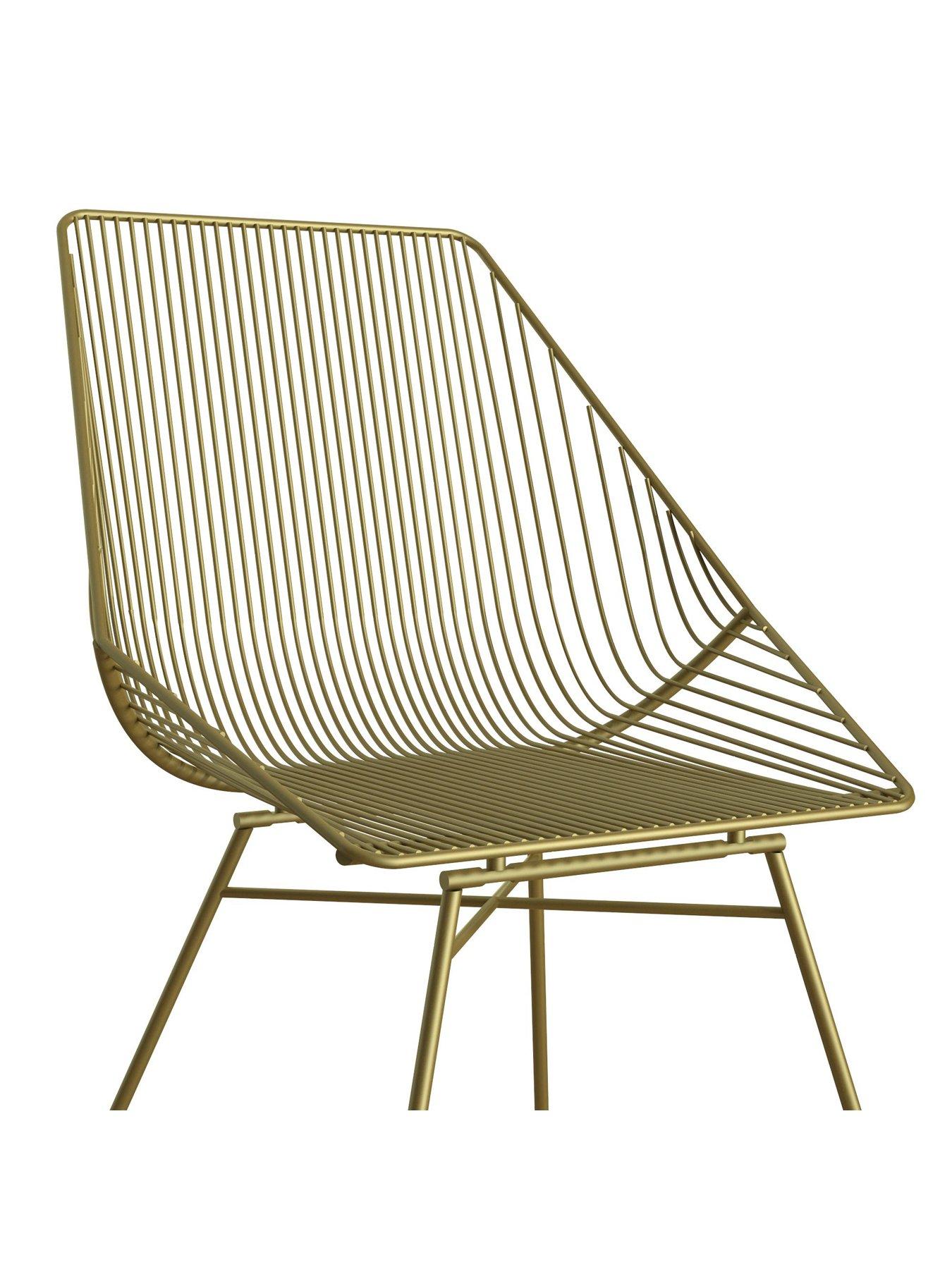 image of cosmoliving-by-cosmopolitan-ellis-accentdining-chairnbsp--gold-metal