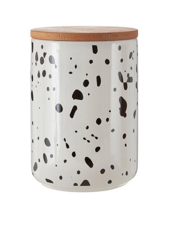 front image of premier-housewares-large-speckled-canister