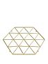  image of premier-housewares-vertex-trivet-gold