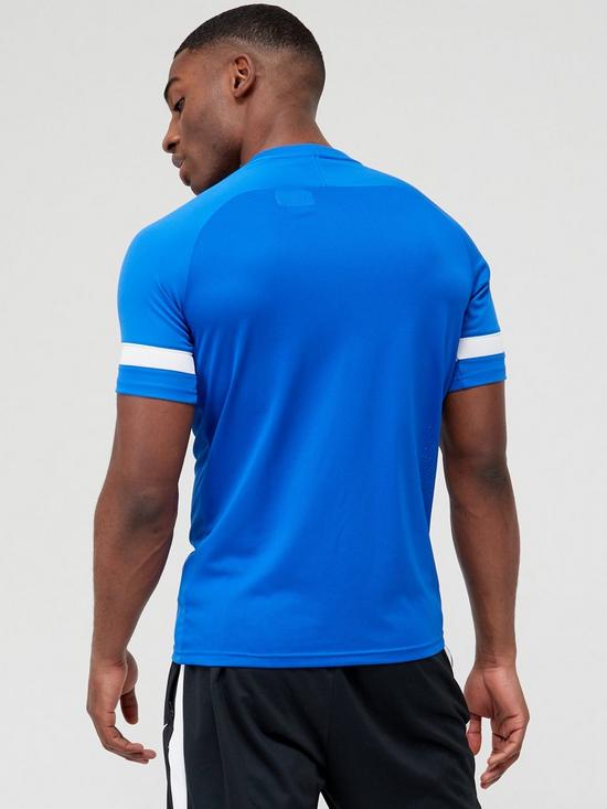 stillFront image of nike-academy-21-dry-t-shirt-blue