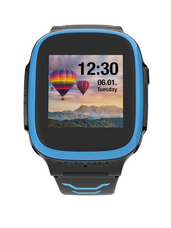 front image of xplora-x5-play-blue-kids-smartwatch