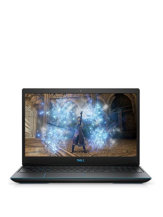 front image of dell-g3-15-3500-gaming-laptop-156in-fhd-geforce-gtx-1660ti-intel-core-i7-10750h-8gb-ramnbsp512gb-ssdnbsp--black