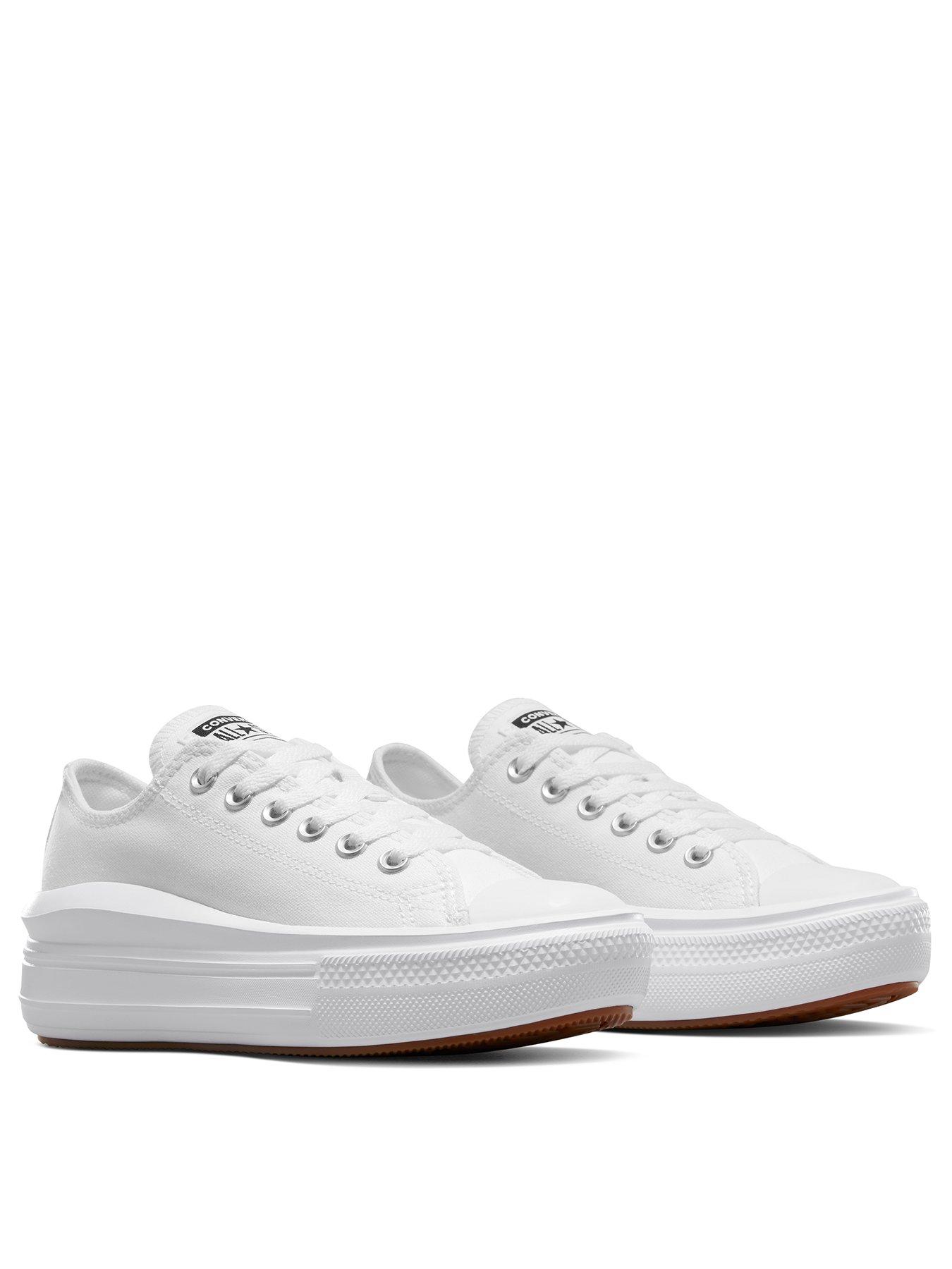 Image 3 of 7 of Converse Womens Move Ox Trainers - White