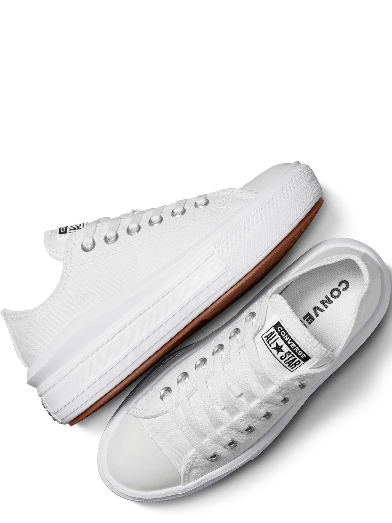 Image 4 of 7 of Converse Womens Move Ox Trainers - White