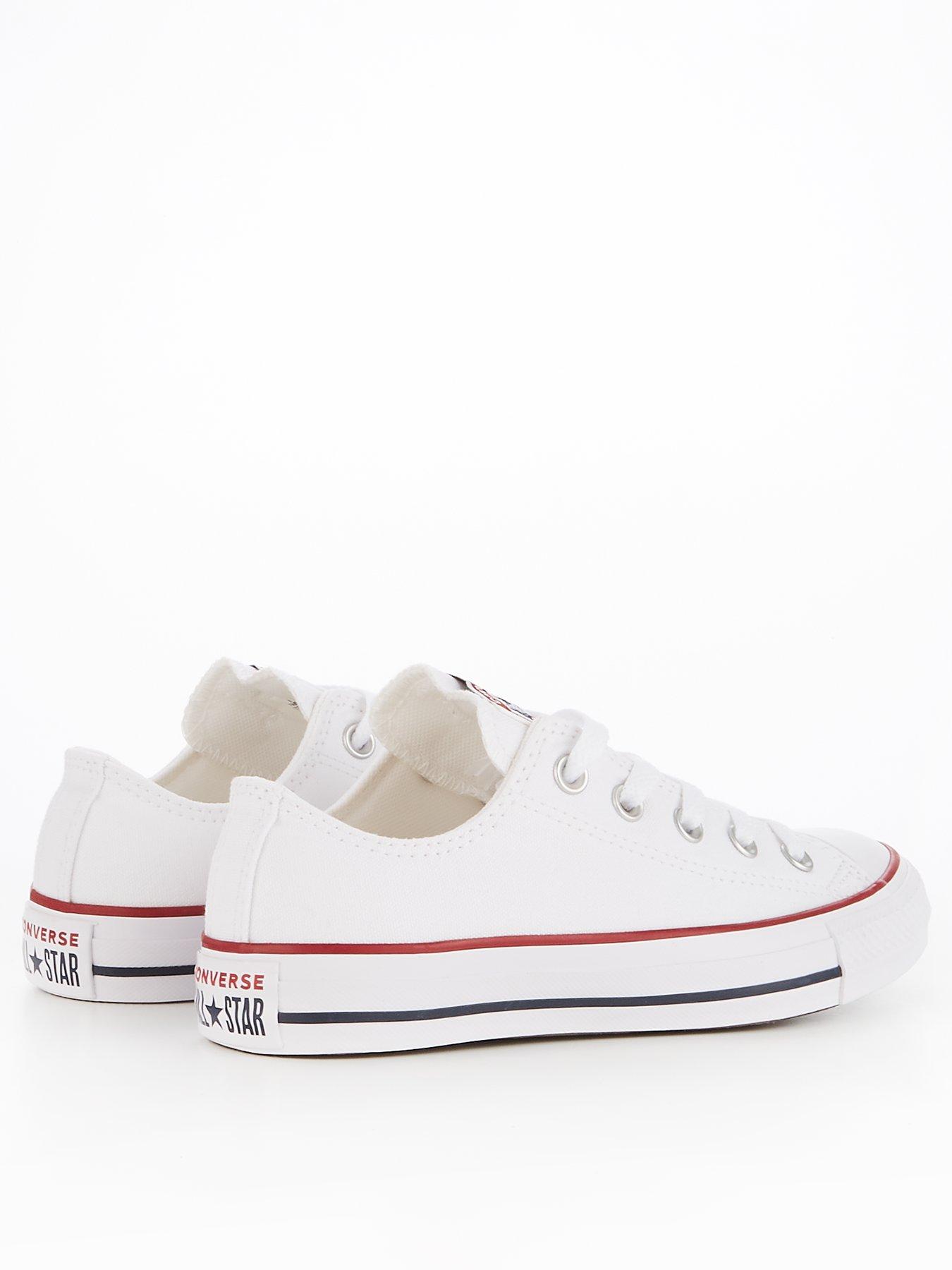 White converse sale wide fit