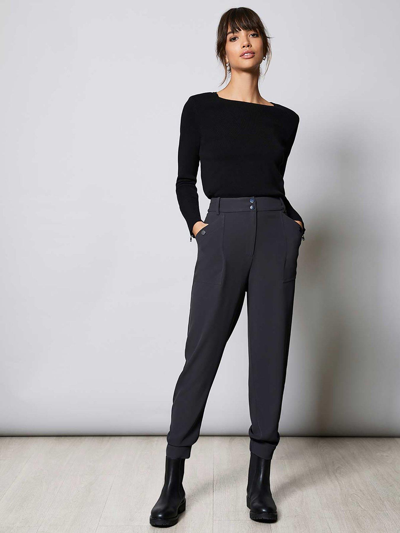mint velvet twill trousers