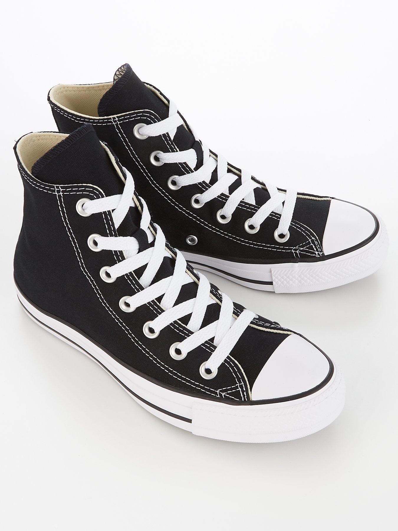  image of converse-unisex-wide-fit-hi-top-trainers-black
