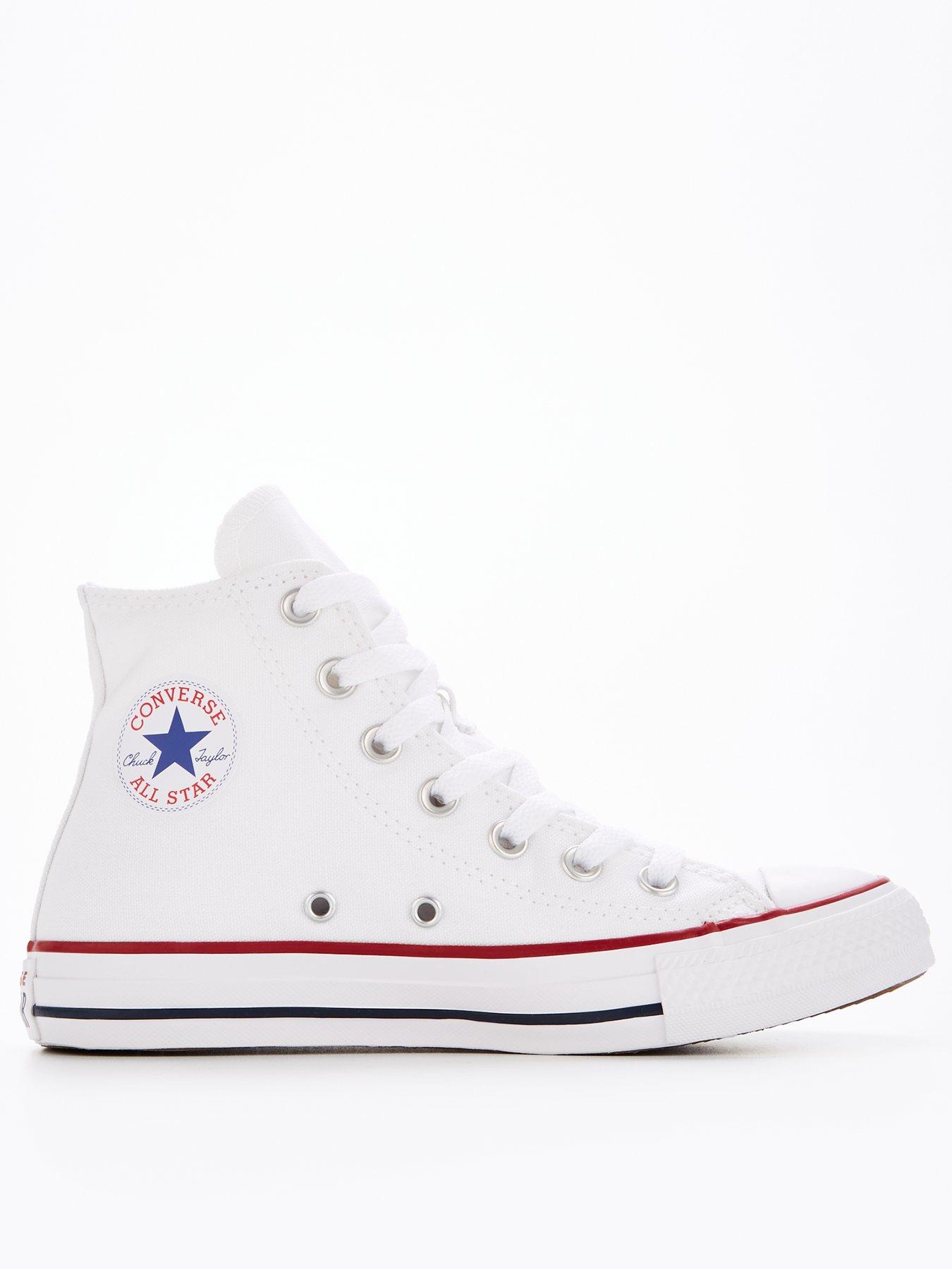 Converse Unisex Wide Fit Hi Top Trainers - White