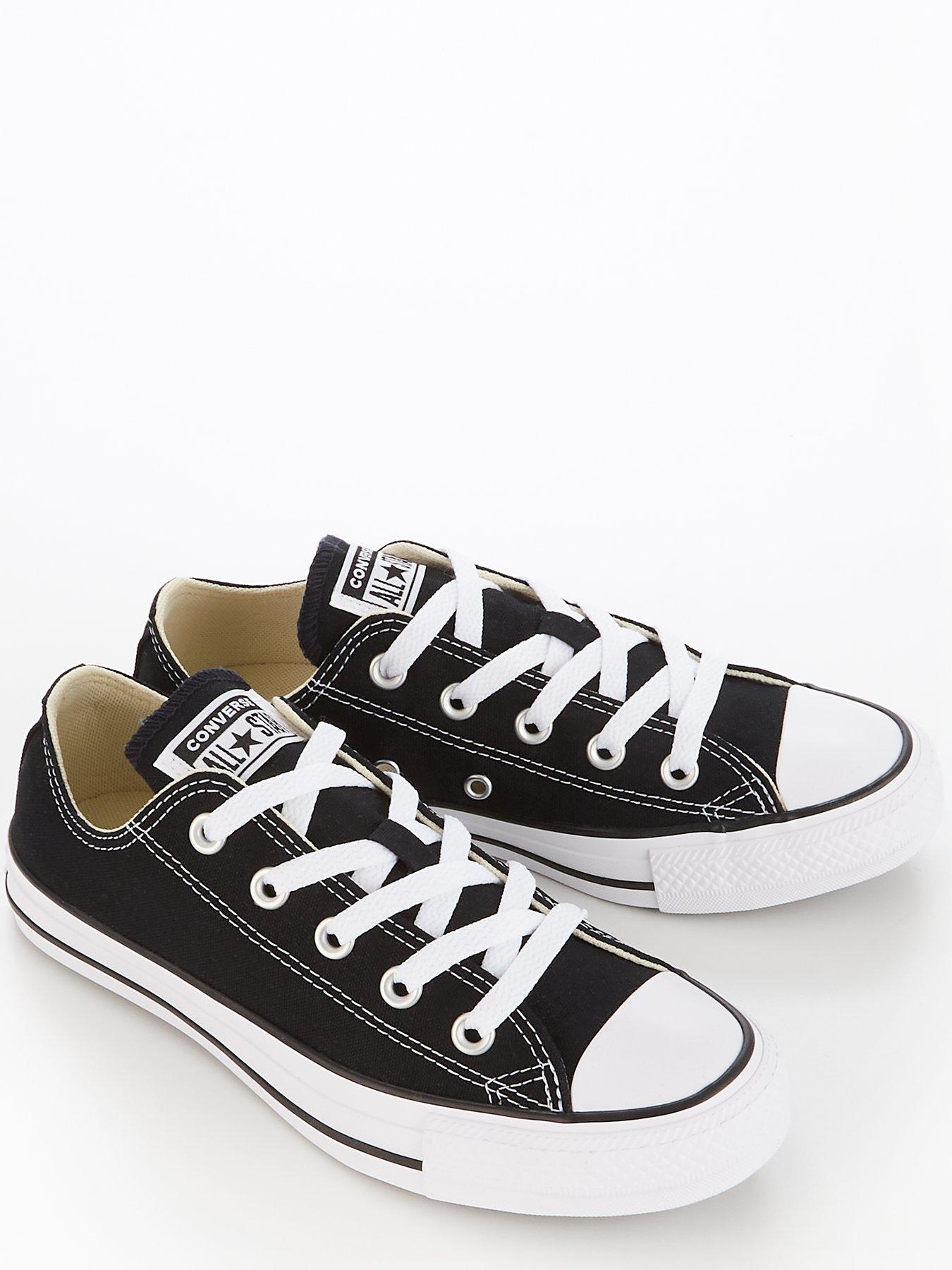 Black converse deals thin sole