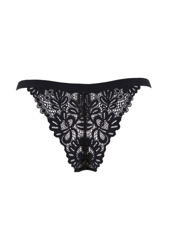 stillFront image of pour-moi-bling-it-on-thong-black