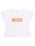  image of boss-girls-logo-short-sleeve-t-shirt-white