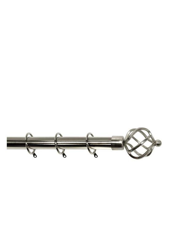 front image of very-home-palermo-cage-finial-25-28mm-extendable-curtain-pole-ndash-polished-steel