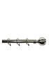  image of very-home-palermo-ball-finial-25-28mm-extendable-curtain-pole-ndash-stainless-steel