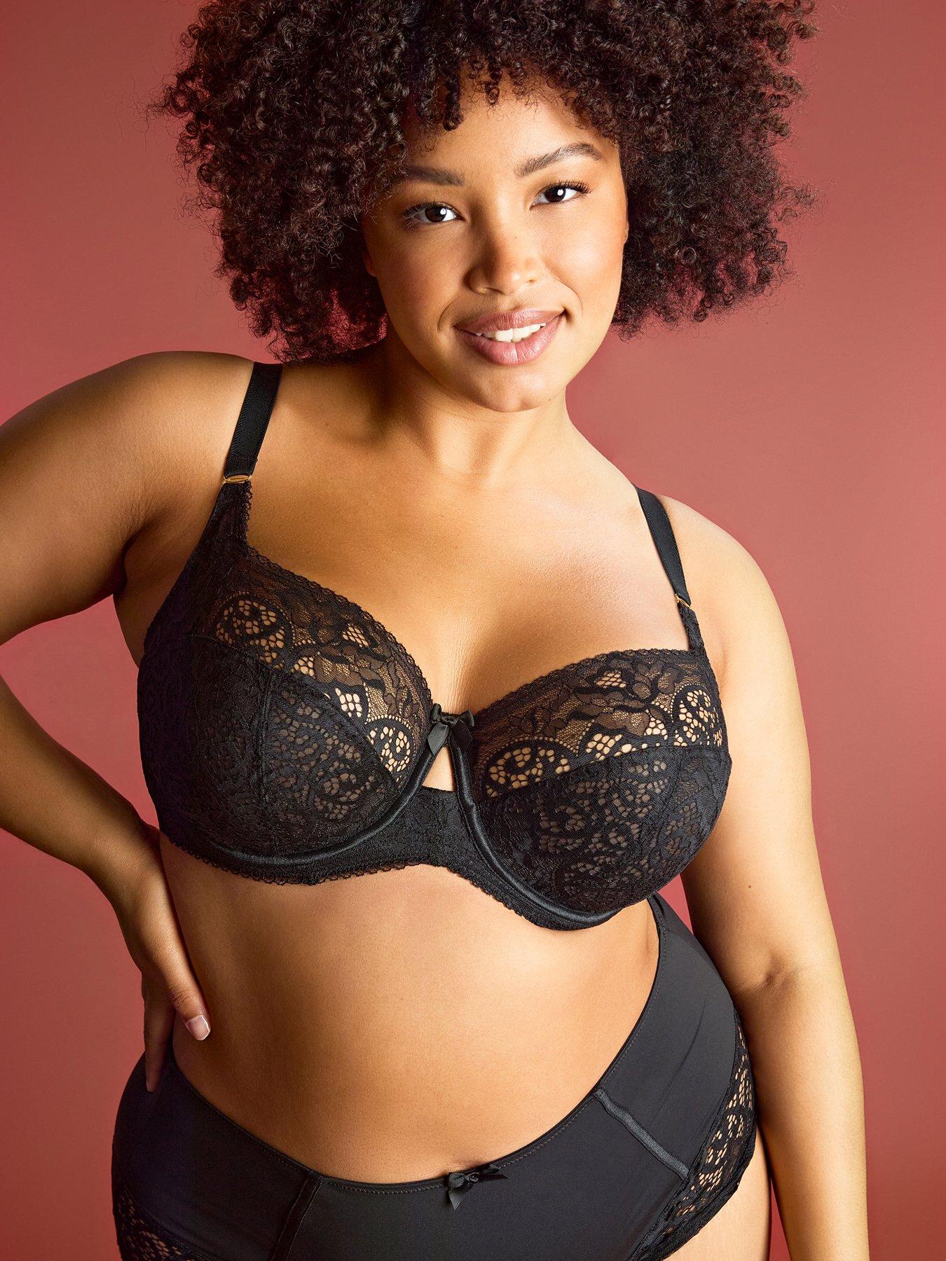 Image 3 of 6 of Sculptresse Estel Wired Full Cup Bra - Black