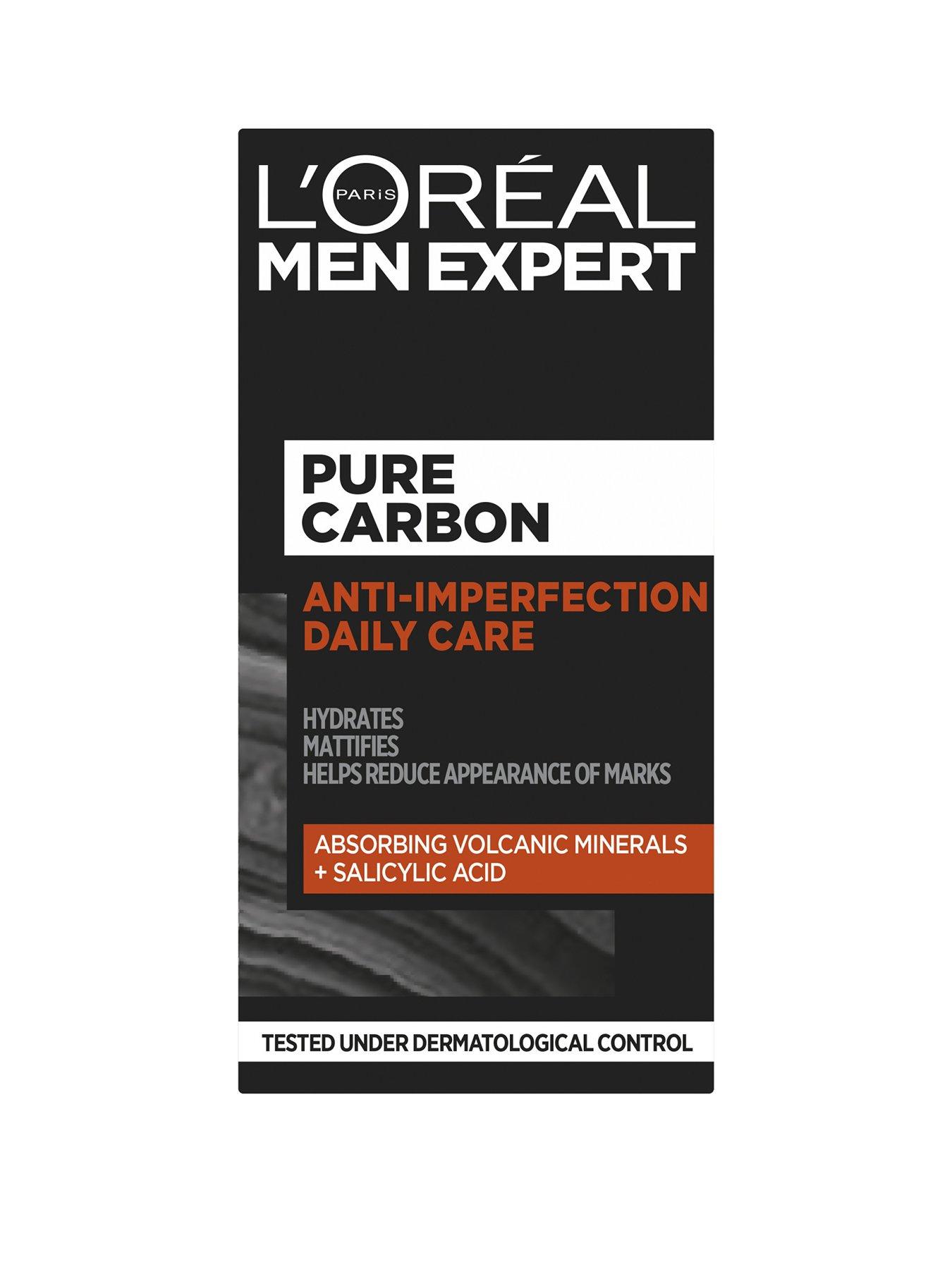 Image 1 of 5 of L'Oreal Paris Men Expert Men Expert Pure Carbon Anti-Spot Exfoliating Daily Face Cream -&nbsp;50ml