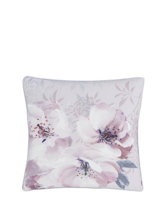 front image of catherine-lansfield-dramatic-floral-cushion