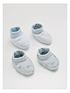  image of the-little-tailor-baby-boys-2-pack-soft-jersey-baby-booties-blue