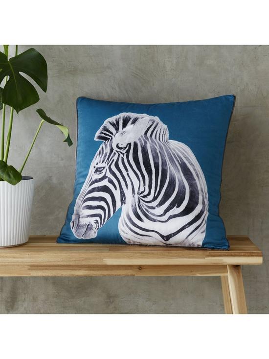 stillFront image of catherine-lansfield-zebra-filled-cushion-55x55