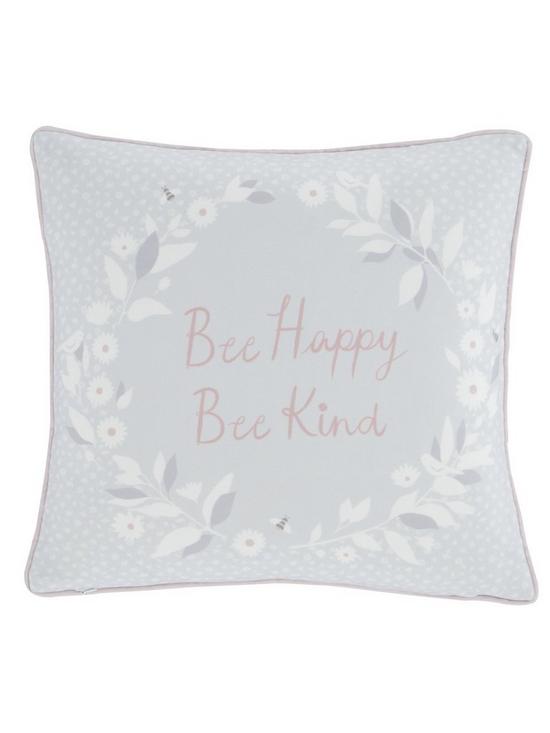 stillFront image of catherine-lansfield-bee-kind-filled-cushion-43x43