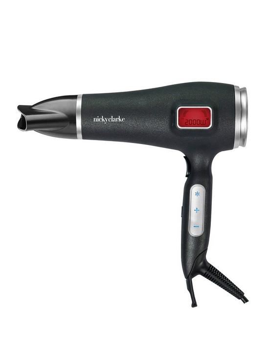 front image of nicky-clarke-hair-therapy-touch-control-dryer-2000w