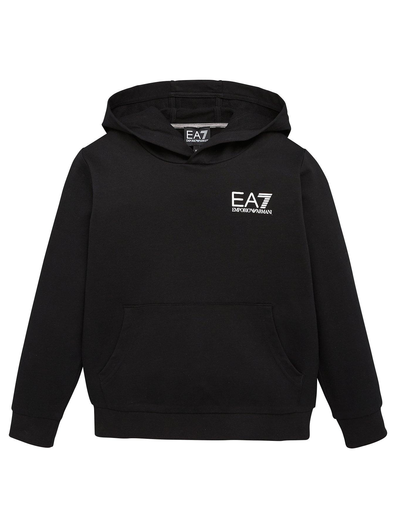 Image 1 of 3 of EA7 Emporio Armani Boys Core ID Hoodie - Black