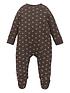  image of the-little-tailor-unisex-baby-super-soft-jersey-sleepsuit-charcoal