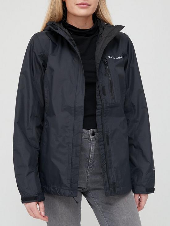 front image of columbia-pouring-adventure-il-jacket-black