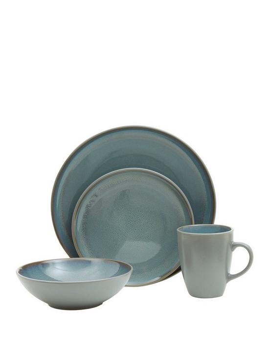 front image of premier-housewares-16-piece-two-tone-reactive-dinner-set