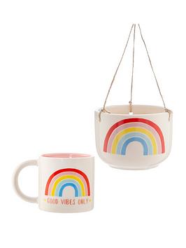 sass-belle-chasing-rainbows-hanging-planter-good-vibes-only-mug