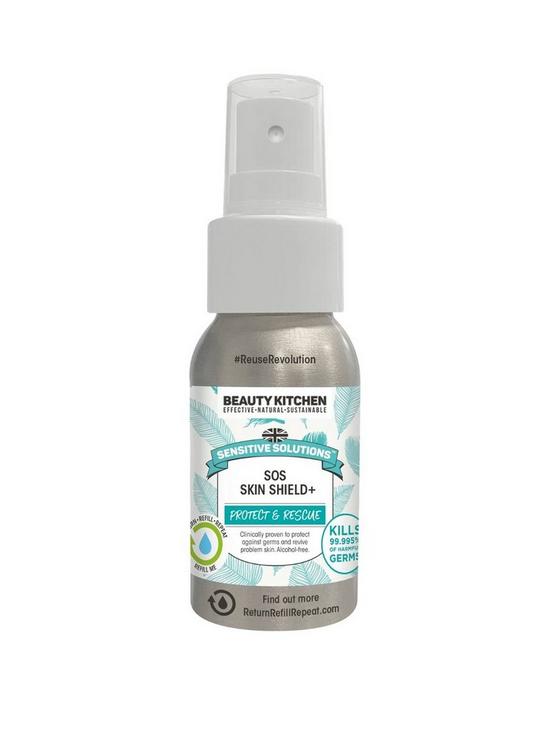 front image of beauty-kitchen-sensitive-solutions-ts-sensitive-solutions-sos-skin-shield-50ml