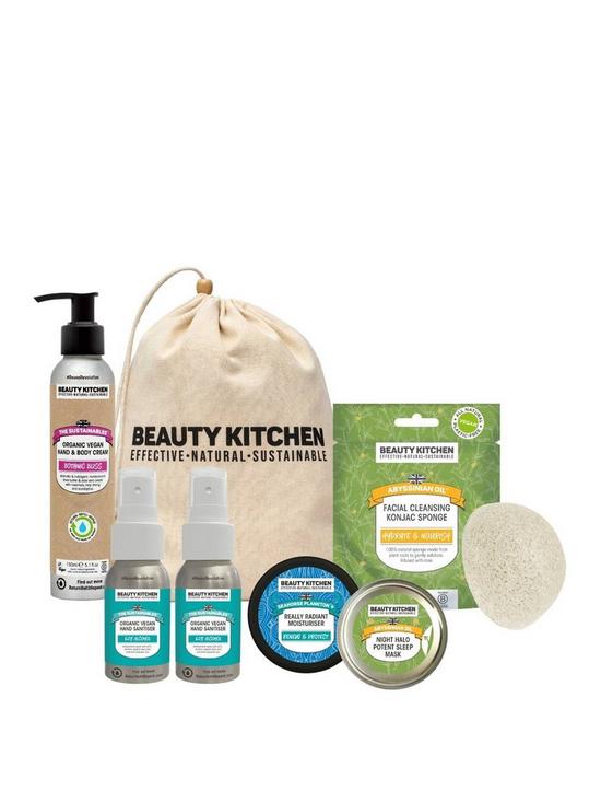 stillFront image of beauty-kitchen-the-sustainables-hand-sanitiser-care-package