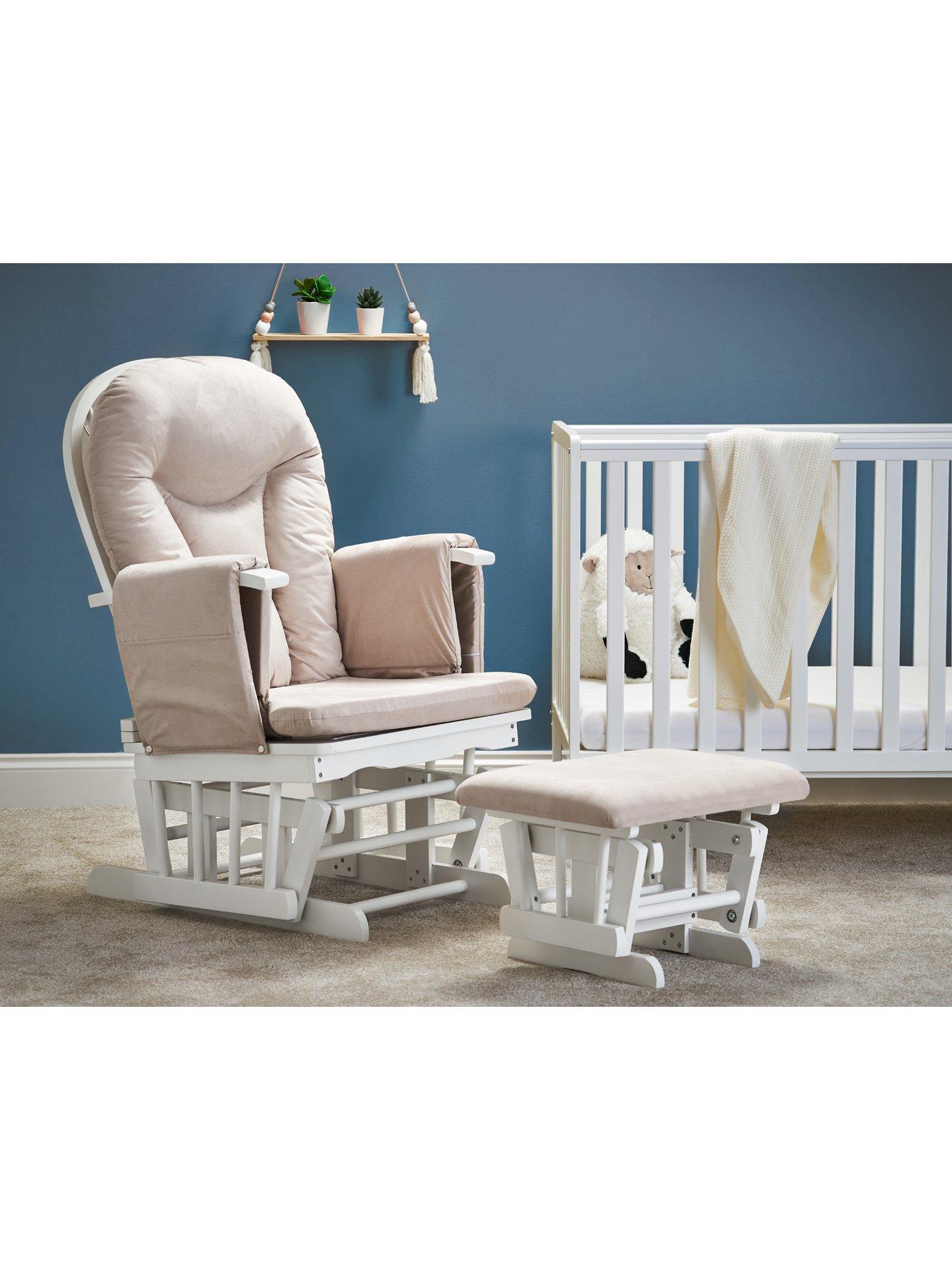 Obaby Reclining Glider Chair and Stool