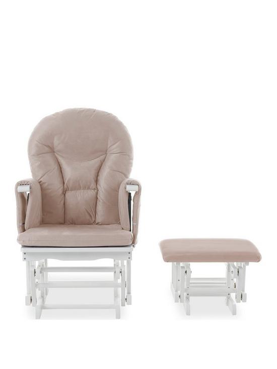 back image of obaby-reclining-glider-chair-and-stool