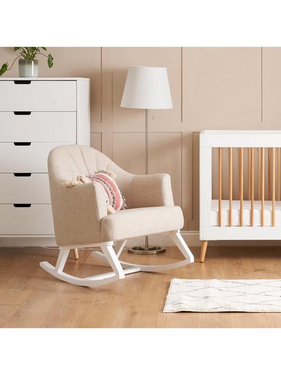 front image of obaby-round-back-rocking-chair