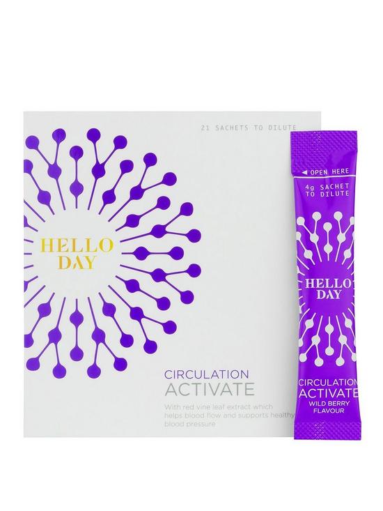 front image of hello-day-circulation-activate-vegan-84-grams-21-sachets-to-dilute